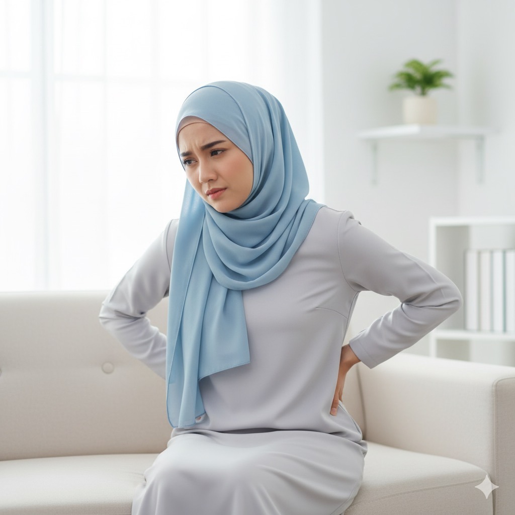 Buasir ringan bila badan tertekan