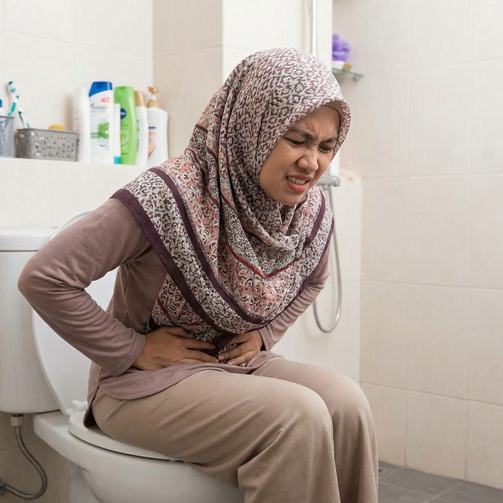 Rasa nak membuang tapi susah keluar