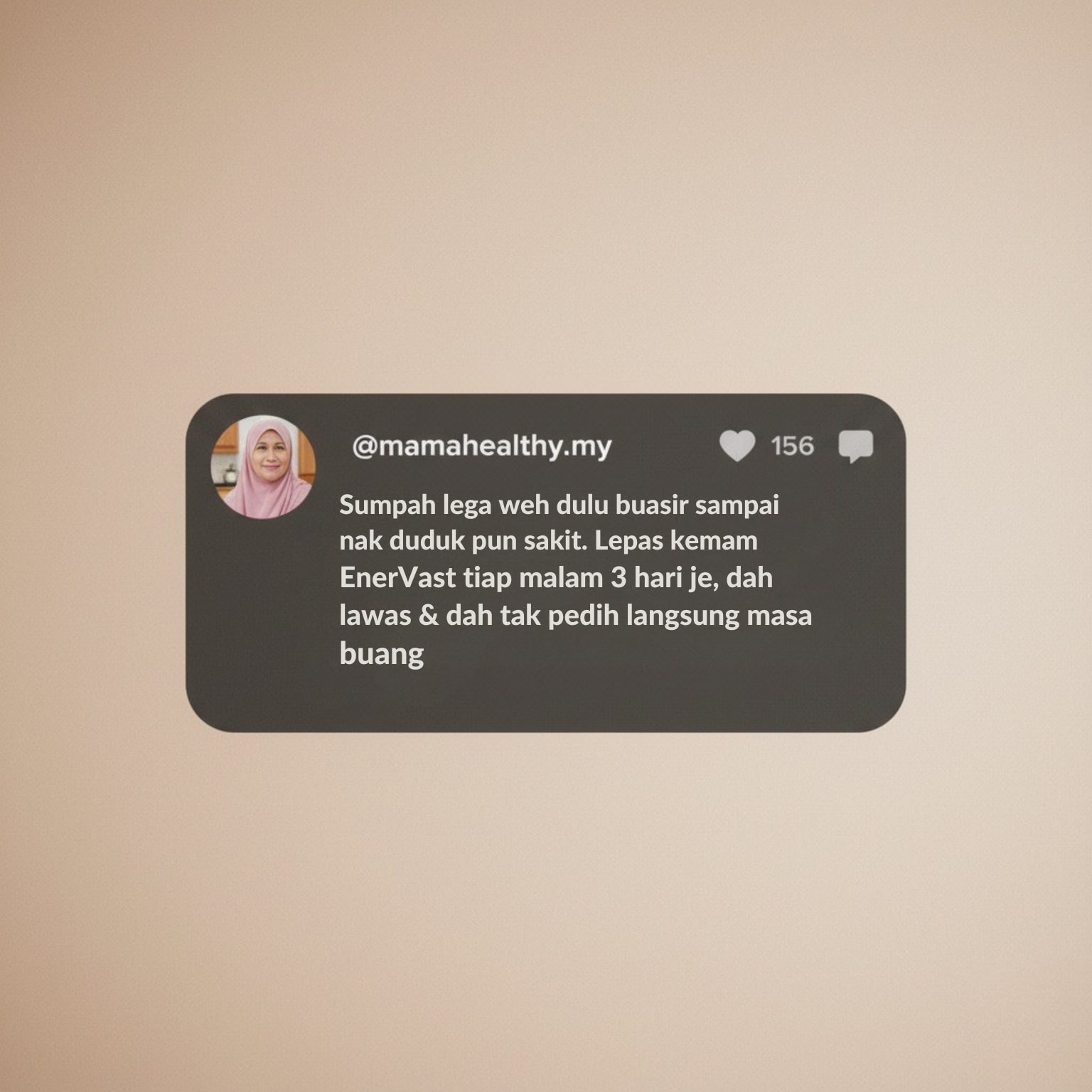 Review pengguna EnerVast - screenshot testimoni 1